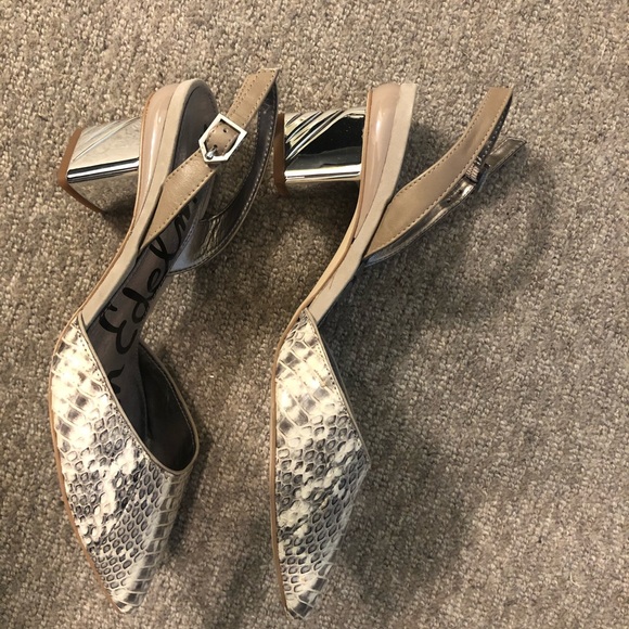 Animal print sling backs by Sam Edelman in size 7 - Picture 2 of 6